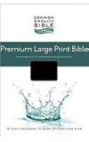 CEB Common English Premium Large Print Bible, Decotone Black Onyx