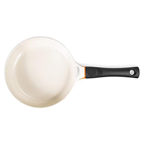 Frigideira Revestimento Cerâmico 28 Cm Cabo Destacável Laranja Le Cook