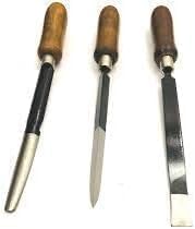 New 3 Piece Bearing Scraper Set - Engineers Machinist Scrapers Tool - Engineering Modelling - Size 12"" - 300mm