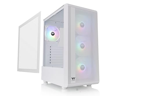 Thermaltake S200 TG ARGB Plus Snow Edition ミドルタワー ATX PCケース ホワイト CA-1X2-00M6WN-01 CS9176