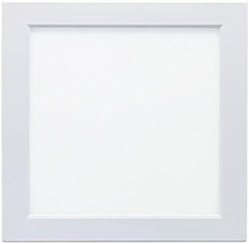 Panneau lumineux LED 18W carré avec capteur radar blanc pour éclairage intérieur