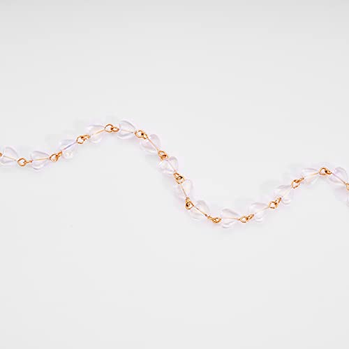 Fettero Heart Chain Choker For Women - 14K Gold Plated Dainty Station Necklace Mother's Day Valentine Jewelry Gifts #TOP3