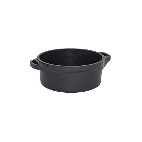 Aeternum, Gli Speciali Black Pearl Plus +, Mini Casseruola, Diametro 12 cm, Non adatta all'Induzione, Adatta al forno, Alluminio, Nero