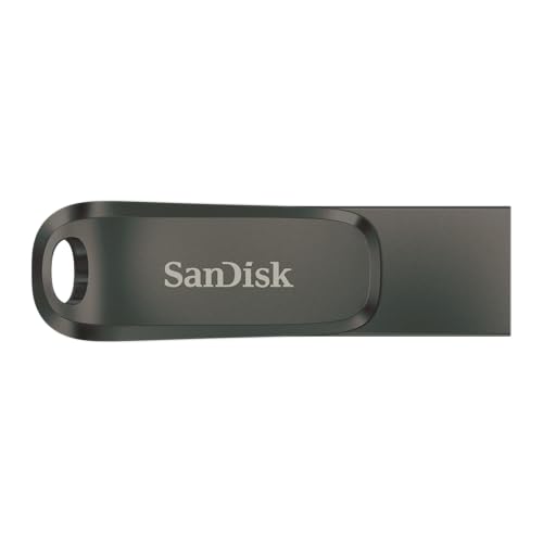 Image of SanDisk Mobile Pen Drive Luxe 128GB, USB Type A & USB C Connector, Up to 400MB /s R, Grey
