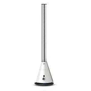 GM Artic Air Bladeless Tower White Colour Modern Design with Remote Control. Adjustable Speed. LED Display with Touch Control. DC Motor 80?? Oscillation Upto 8 Hours Timer. Suitable for Home and Office