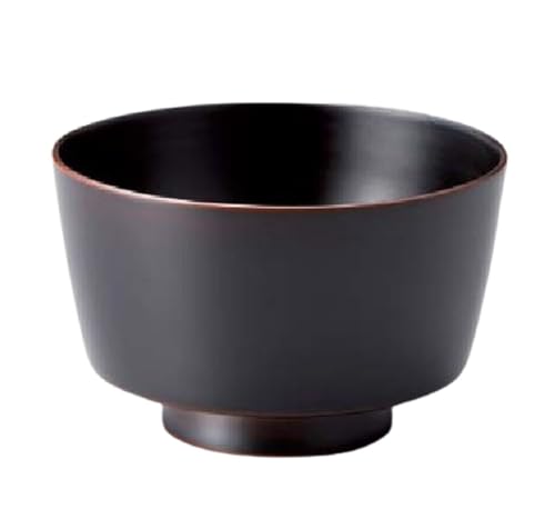 J-kitchens 味噌汁椀 日本製 木製 やまと切立 汁椀 溜 (1客) 11.5cm 漆塗り 手塗り その壱
