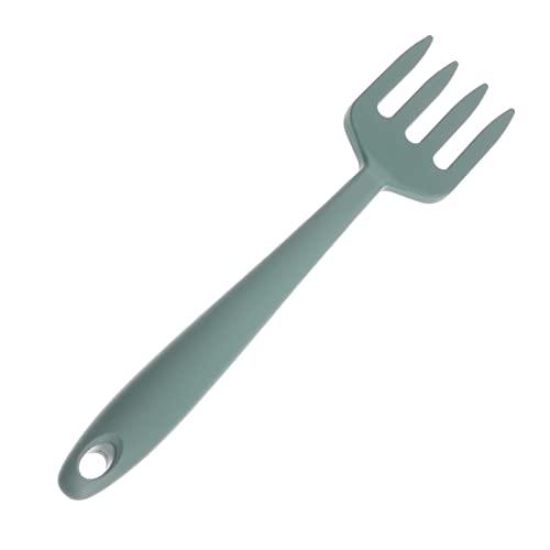 NAMOARLY Spaghetti Fork Washable Large Fork Noodle Server Spaghetti Server Spoon Serving Fork Wear-resistant Food Fork Multi-function Food Fork Large Cooking Fork Dark Green