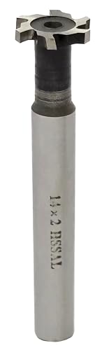Image of NACX HSS-AL T Slot End Mill Milling Cutter, 14mm Cutting Dia 2mm Depth 8mm Straight Shank, for Moulding Steel Carbon Iron Alloy