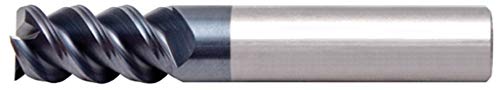Image of Alfa Tools SCH91636AL 1 /2X1 /2 Center Cutting 3 Flute 60 AlTiN Carbide Single End Mill Made In USA,
