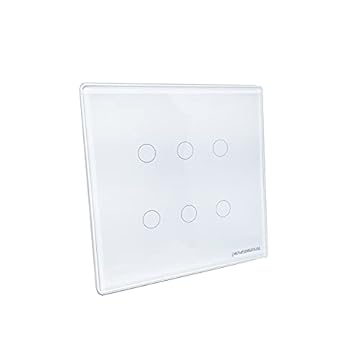 NovaDigital Interruptor Inteligente 4x4 Wi-Fi 6 botões Touch Screen Alexa Google Home Tuya Smart Life