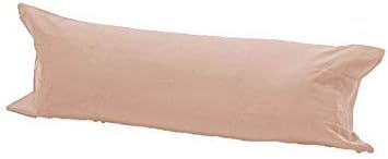 INSAFIANS Long Bolster Pillowcase Soft & Comfortable Covers for Pregnancy Maternity Orthopedic Support Ideal for Side and Back Sleepers (SK 6 FT WITH COVER peach)