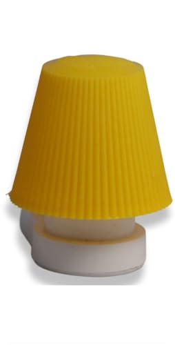 Image of GURUSOAMI Attractive Small Cone Wall Lamp with LED Light | Stylish Lamp Shade (Plastic) for Bedroom, Living Room & Table - Modern Decorative Wall Light Fixture - Shape Design (1 Piece) (Yellow)