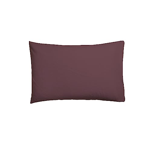 ETHERE MAISON Funda de Almohada Granate