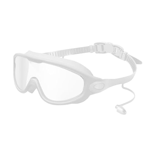 Gafas de natación polarizadas, protección Anti-vaho protección UV sin filtraciones visión Clara fáciles de Ajustar Vista amplia de 180° para Hombres, Mujeres, Adultos y Adolescentes