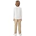 QBK Boys Turtleneck Long Sleeve Thermal Turtle Neck Sweater for Kids 4T-16 Years Soft Warm Under Shirts (White, 14Years)