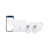 Homematic IP Smart Home Starter Set Heizen, Digitale Steuerung für Heizung mit oder ohne App, Alexa, Google Assistant, einfache Installation, Energie sparen, Thermostat, Heizungsthermostat, 156537A0