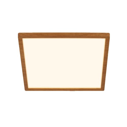 BRILONER - LED Deckenlampe mit indirektem Licht, flach, warmweißes Licht,...