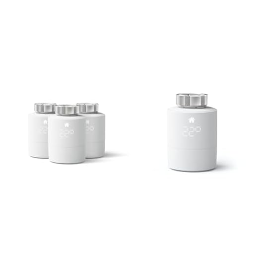 tado° Cabezal Termostático Inteligente Pack de 3 – Accesorio Control de calefacción & Cabezal Termostático Inteligente – Accesorio para Programador de calefacción WiFi