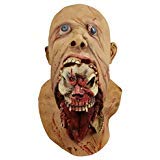 molezu Blurp Charlie Mask, Gruesome Parasite Mask, Scary Ghoulish Latex Mask for Halloween