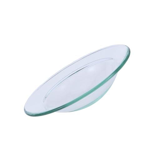 Hemobllo Assiette Transparente de Remplacement pour Chauffe-Cire en Verre Borosilicate, Plat Chauffe-Huile Facile à Nettoyer Finition Soignée pour...
