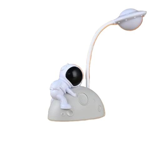 Cool White Astronaut Moon Night Lamp USB Rechargeable Spaceman LED Desk Light Table Desk Lamp for Children Multi 1-image-21