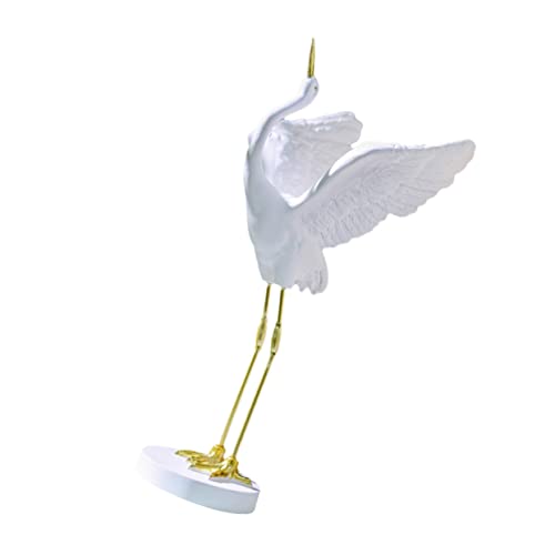 Grue élégante en résine style chinois pour sublimer votre bureau