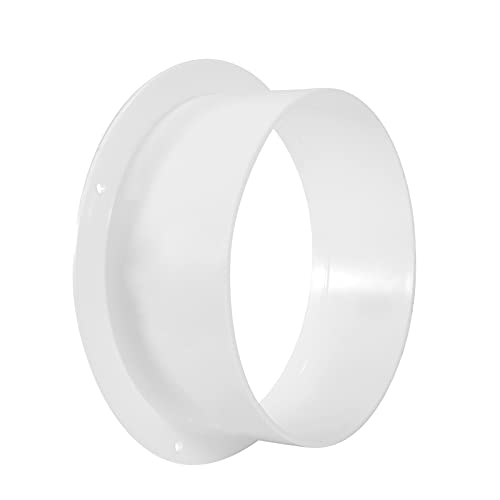 Hon&Guan ø 150 mm Réduction universelle pour systèmes de ventilation, réduction de tuyau en ABS, pour le raccordement de 180 dans un tuyau de 150 mm(6 inch, blanc) Cover