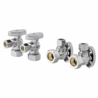 SharkBite COMPA1238Z4 Brass Ball Valve, Quarter Turn, 1/2 x 3/8 In