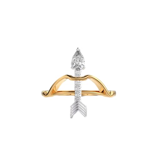 Bague moissanite poire argent 925 plaqué or et bijou fait main LKJR_0033