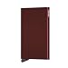 Secrid Card Protector in Bordeaux, Slim Credit Card Holder / wallet with RFID protection, with one click all 6 cards slide out gradually