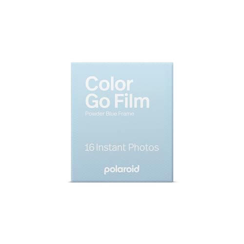Image of Polaroid Color Film for Go - Powder Blue Frames - Only Compatible with Polaroid Go Camera - 16 Photos (6376)