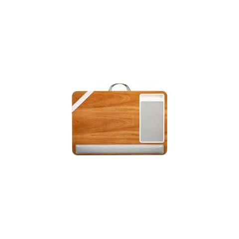 Rossie Home Premium Acacia Lap Desk with Wrist Rest, Mouse Pad, and Phone Holder - Fits Up to 15.6 Inch Laptops - Natural - Style No. 91726 Cover