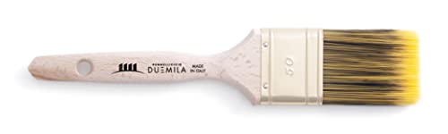 PENNELLIFICIO 2000 | Pennello Pittura Professionale Con Ghiera in Ottone, Pennellessa, per Smalti all'Acqua e Solventi, Ideale per Muri, Legno, Ringhiere, Cancelli, Ghiera 50 mm – Made in Italy