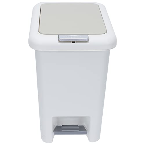 Seau à pédale pour déchets ménagers élégant et compact pour votre cuisine et salle de bain