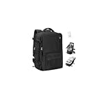 SZLX Vacuum Backpack Travel Bag with Pump Large Travel Backpack Cabin Size 40x30x20 Ryanair for Women Men Easyjet Wizzair Underseat Hand Luggage Carry on Cabin Size Flight Rucksack Fit 14 Inch Laptop