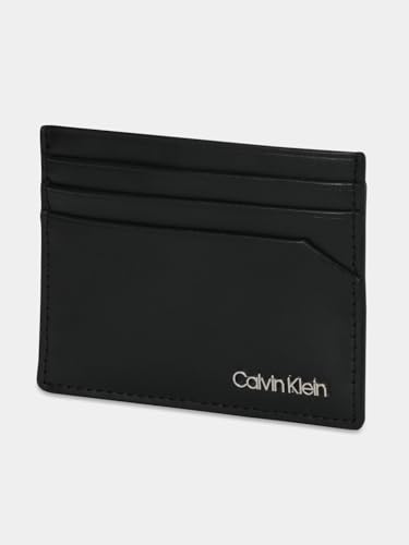 Image of Solid Black Leather Card Wallet
