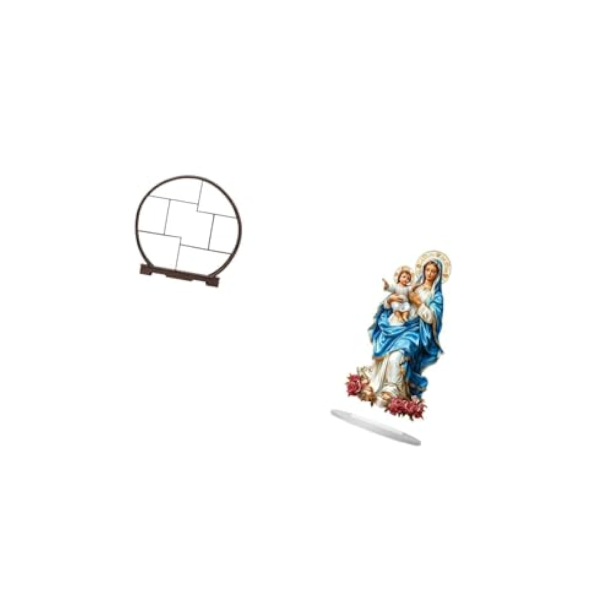 Acrylic Wood Display Stand Unique Tabletop Ornament