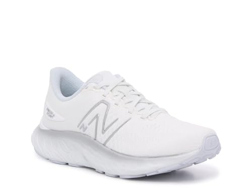 Image of New Balance Women's Fresh Foam X EVOZ v3 Running Shoe, White /Quartz Grey /Silver Metallic, 12 W