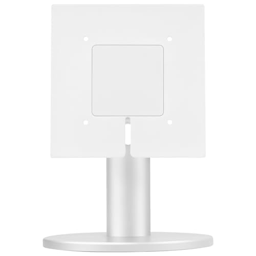 Hoeine Adjustable Stand for Echo Show 21 Smart Display Premium Aluminum Mount with 360 Rotating Base Precision Tilt Adjustment Sturdy Holder for Kitchen Counter Office Desk Living Room (Silver)