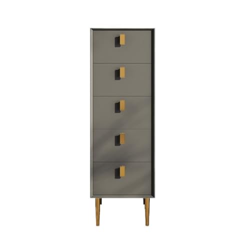 Cómodas Cómoda de 5 cajones for dormitorio, cómoda, gabinete de almacenamiento de dormitorio de 11,8 pulgadas de ancho, gabinete de almacenamiento de madera, organizador de aparadores for sala de esta