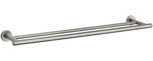 KOHLER K-14391-BN Stillness 24-Inch Double Bathroom Towel Bar, Vibrant Brushed Nickel