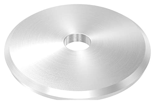 FeNau Ankerplatte Edelstahl - 68mm, 5mm Stärke, Mit Zentrierbohrung