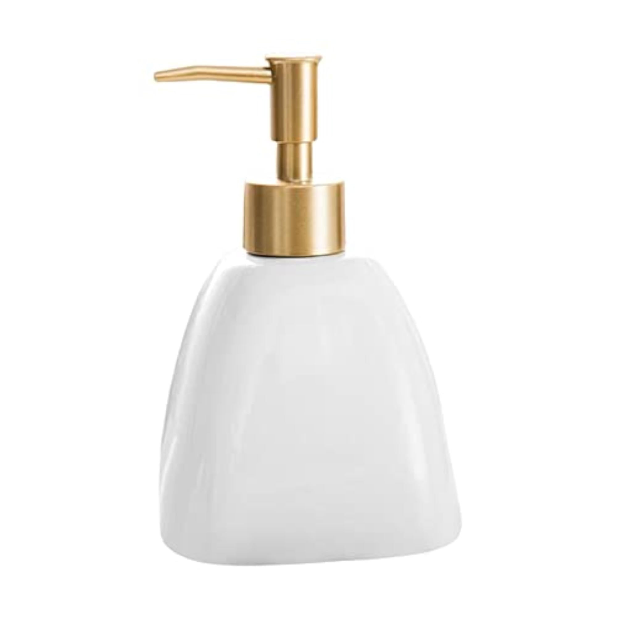 Refillable Pump Bottle for Liquid Soap Dispenser, White