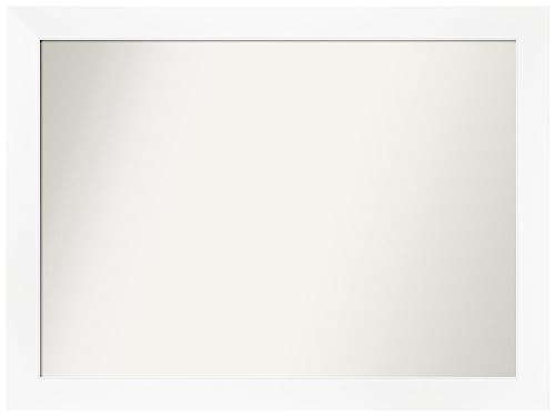 Amanti Art White Wall & Bathroom Mirror for Over Sink, 23x31 Small Mirror