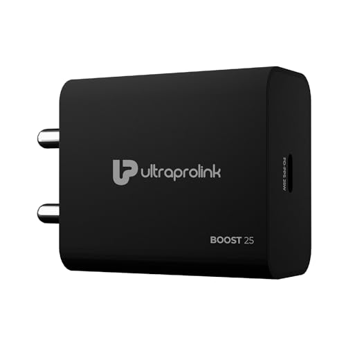 Image of UltraProlink 25W Fast Charger Adapter|Compatible with Samsung Galaxy S /A /M /F /Z Series S25 /S24 /S23 /S22 /S21 /21FE /S20 /M14 5G /M34 /M54 /M53 5g /M33 /M13 /A34 /A54 5G,F15|BIS Certified|Type C PPS PD 3.0|UM1347C