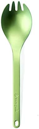 Snow Peak Titanium Spork - Durable, Versatile & Lightweight Eating Utensil - 0.6 Oz