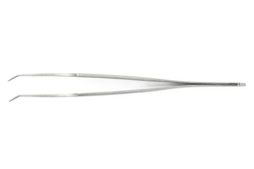 Weller Erem 12ASA Precision Tweezers with Flat Rounded Tips for gripping Components, Silver