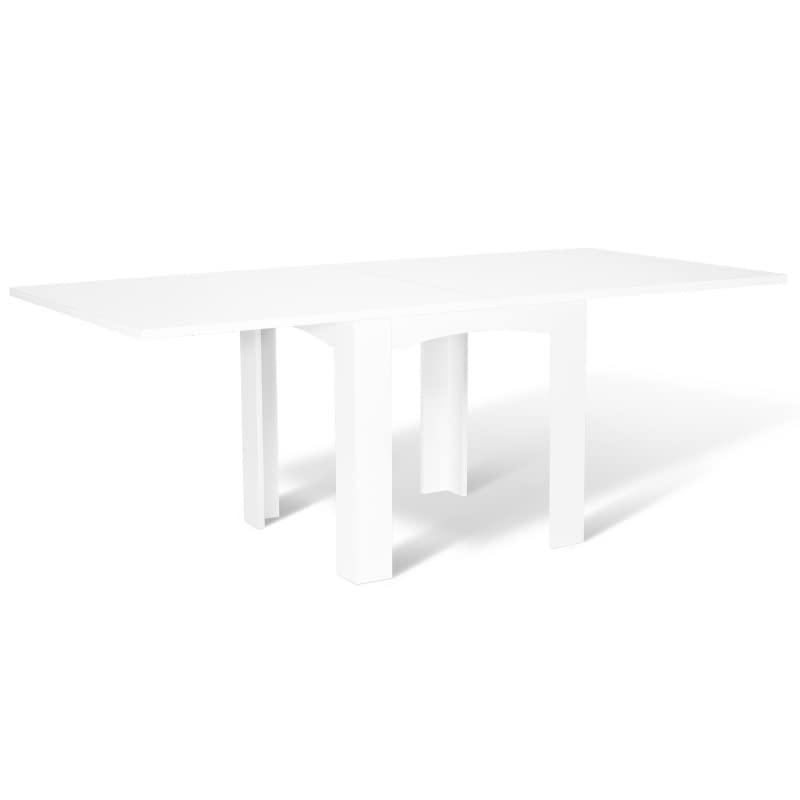 IDMarket - Table à Manger Extensible Dona 6-10 Personnes Blanche 110-220 cm