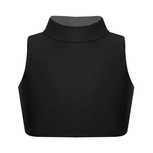 Hamishkane - Hamishkane® Girl Sleeveless Running Vest Tank Tops, Kids Gymnastics Crop Tops, Plain Stretchy Sports Vest Top, Yoga Dance Girls' Vests Tops Black