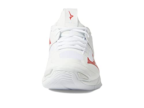 Mizuno Women's Wave Momentum 2 | Women's Indoor Volleyball Shoe | White/Red | US Women's 13 by Mizuno - Image 7